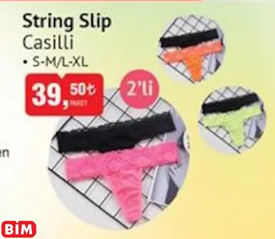 CASİLLİ STRİNG SLİP KÜLOT CASİLLİ STRİNG SLİP KÜLOT
